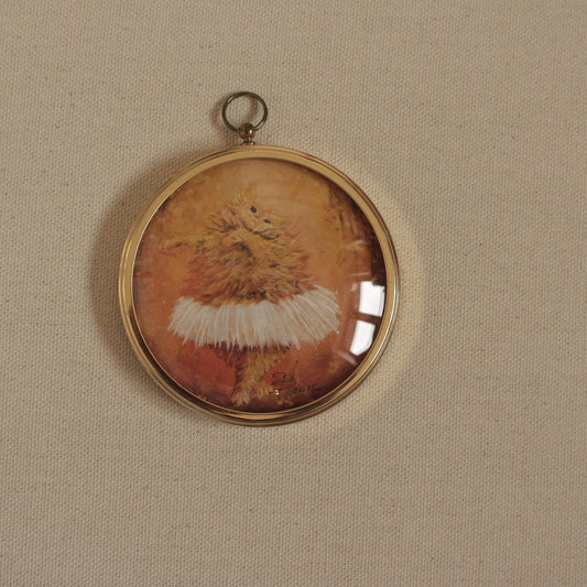 Print, framed Orange Ballerina 7.5 cm