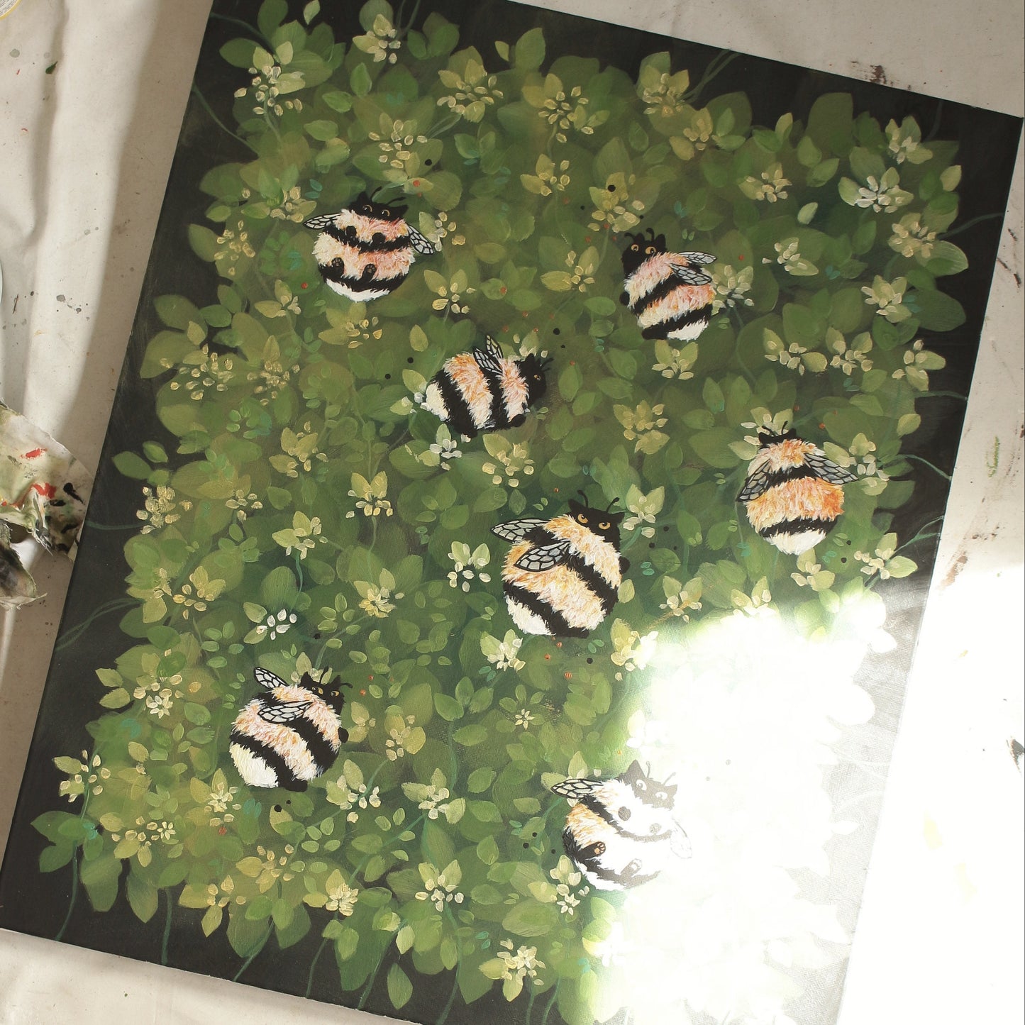 Original painting on canvas, 46x56cm