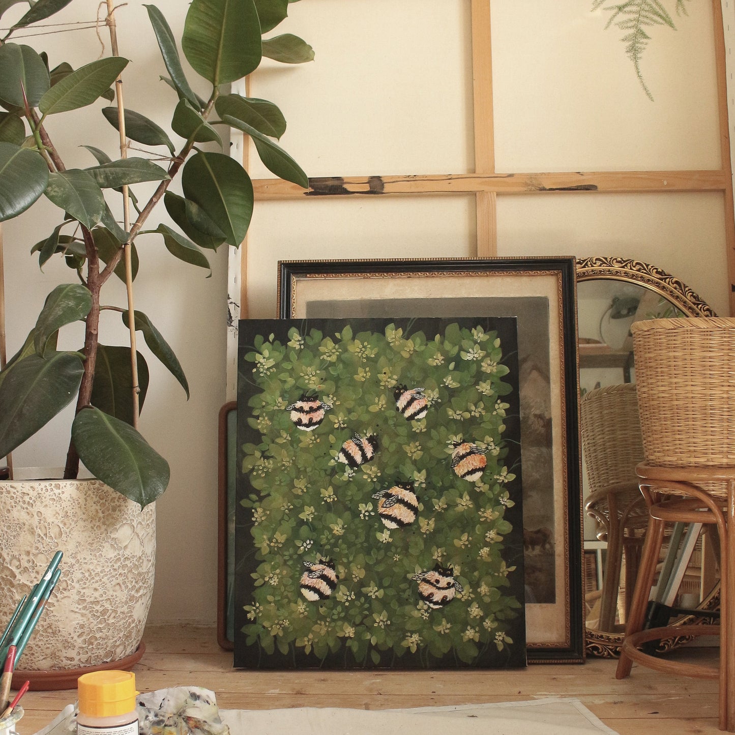 Original painting on canvas, 46x56cm