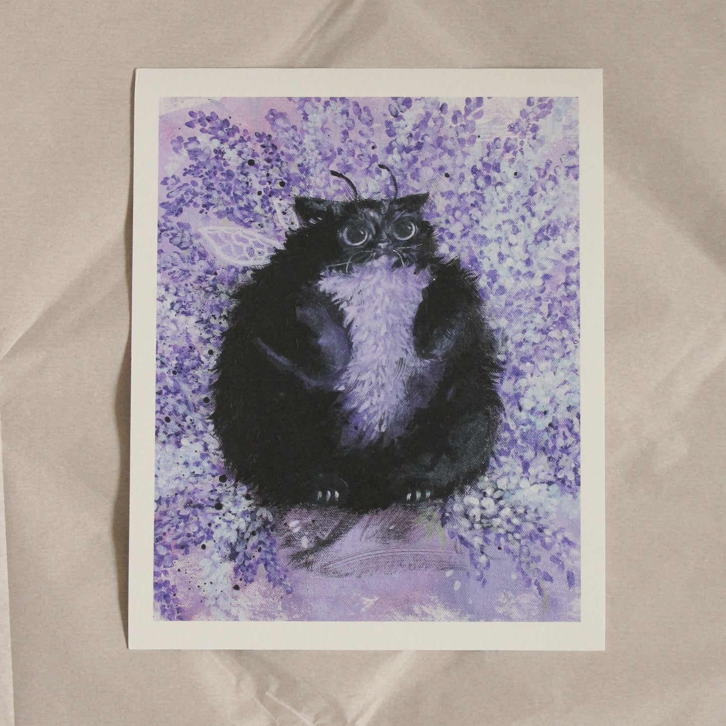 Giclee print - grompy levander baby ( 8 x 10 in )