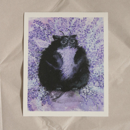 Giclee print - grompy levander baby ( 8 x 10 in )