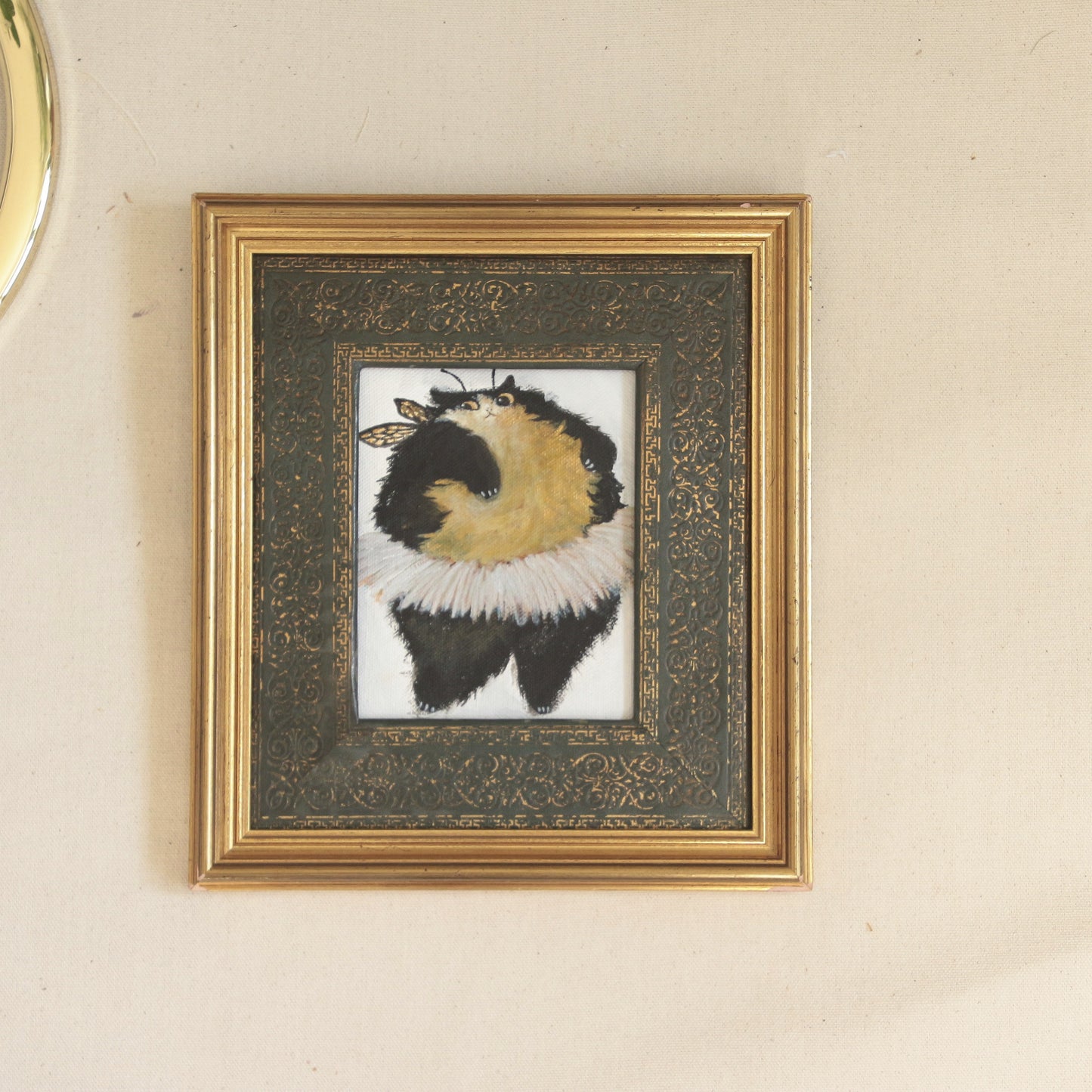 Hand painted mini original artwork- Chonky Ballerina