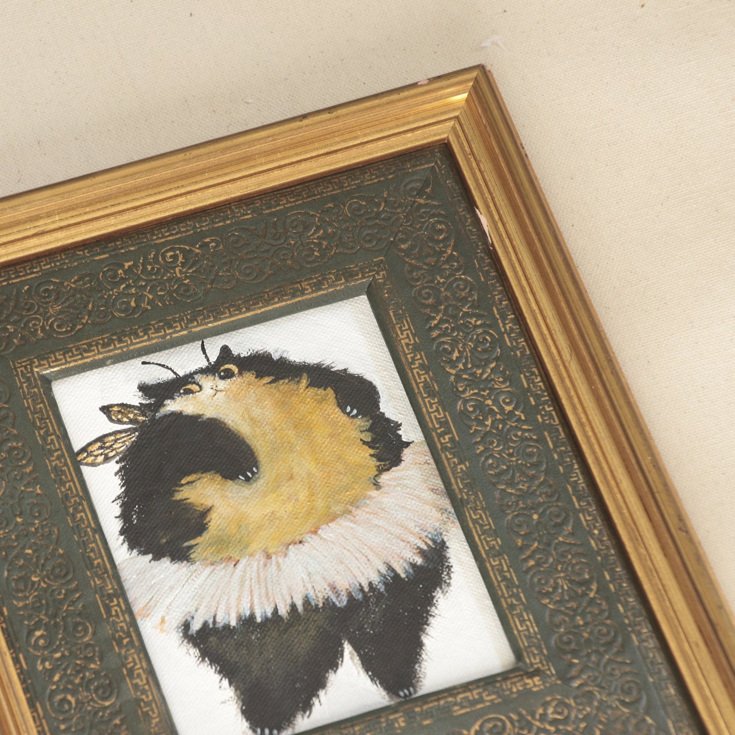 Hand painted mini original artwork- Chonky Ballerina