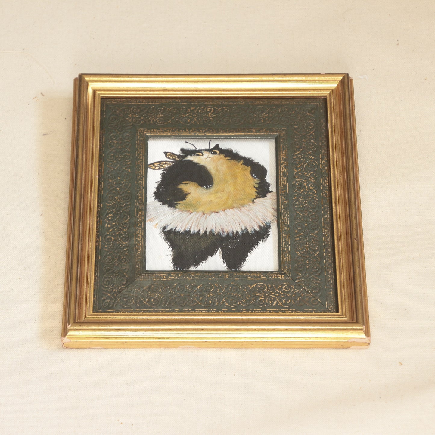 Hand painted mini original artwork- Chonky Ballerina