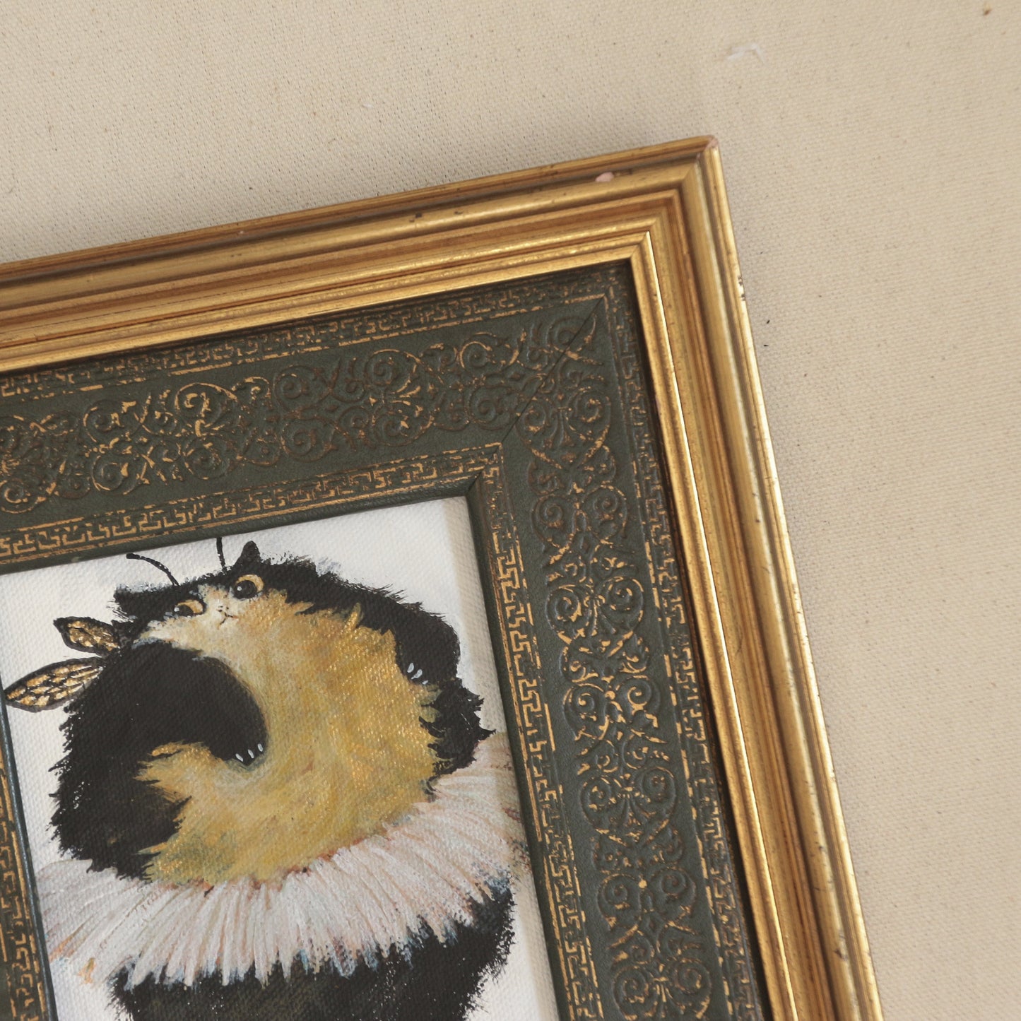Hand painted mini original artwork- Chonky Ballerina